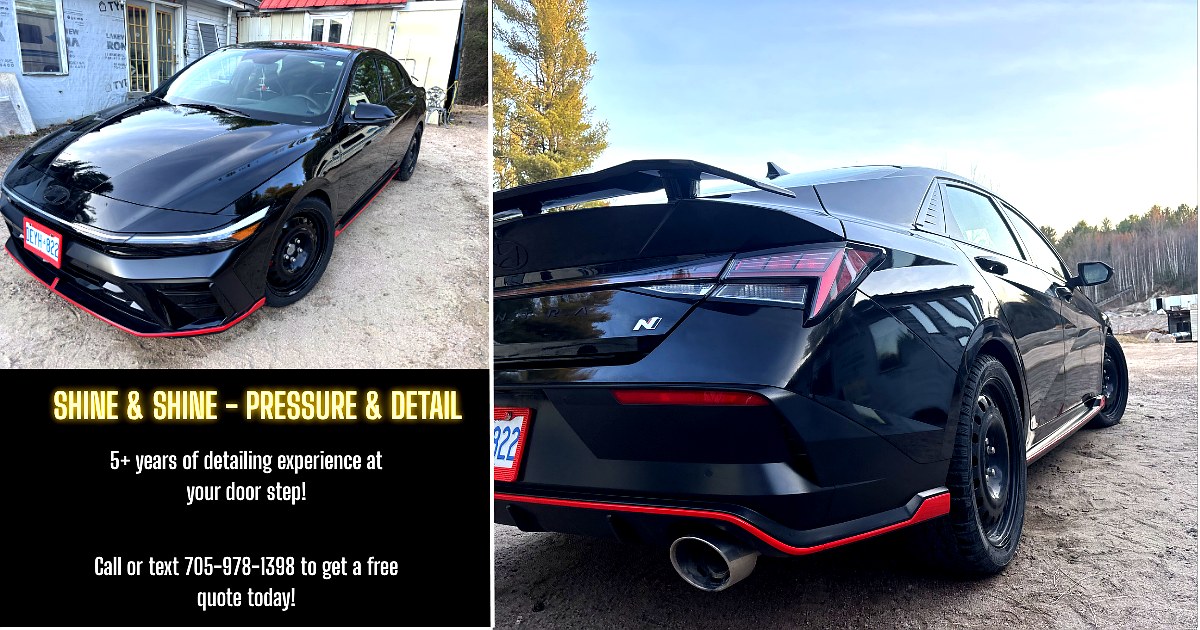Mobile car detailing North Bay — Hyundai Elantra N exterior detail by Shine & Shine