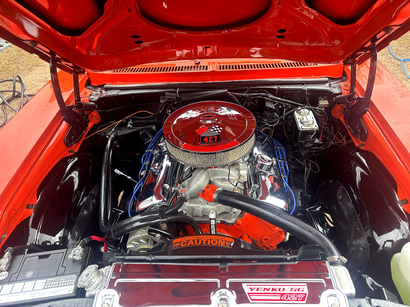 1972 Chevy Nova 427 engine bay detail North Bay — Shine & Shine